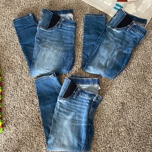 Isabel skinny cropped medium wash Maternity Jeans - 3 pair